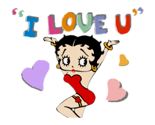 ❤️ Стикер «Секси Бетти» для Telegram