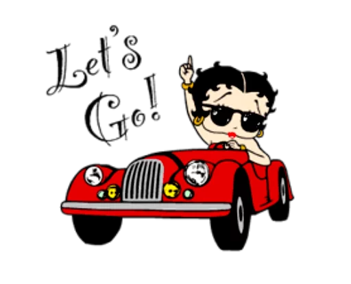 🚘 Стикер «Секси Бетти» для Telegram