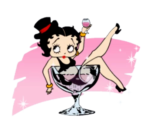 🍷 Стикер «Секси Бетти» для Telegram