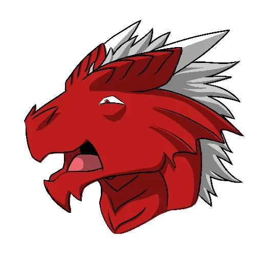 😕 Стикер «Sexy Red Dragon» для Telegram