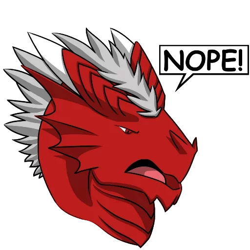 🙁 Стикер «Sexy Red Dragon» для Telegram