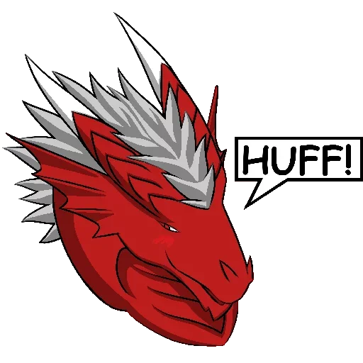 😢 Стикер «Sexy Red Dragon» для Telegram