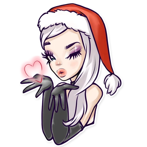Стикерпак SexySanta для Telegram
