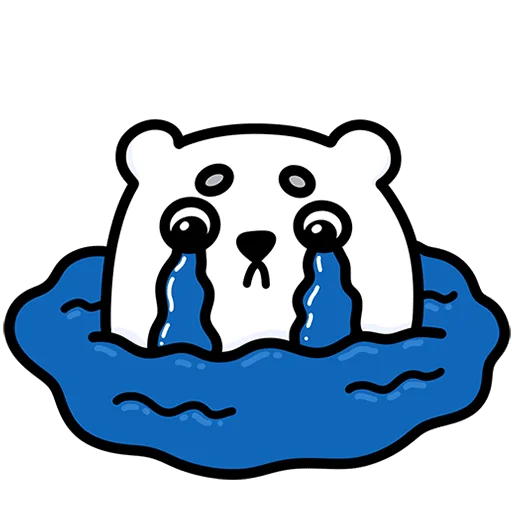 😭 Стикер «Медвежонок Арти Без Текста» для Telegram