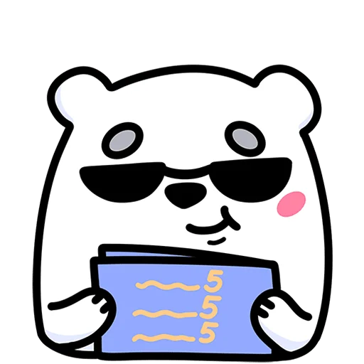 😎 Стикер «Медвежонок Арти Без Текста» для Telegram