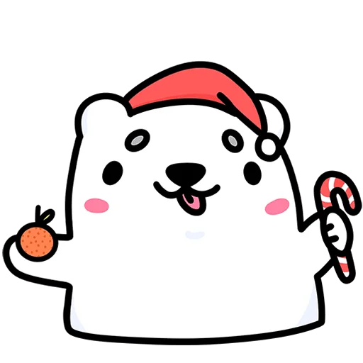 🎄 Стикер «Медвежонок Арти Без Текста» для Telegram