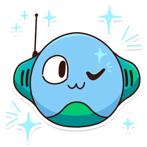 😉 Стикер «Внеземные технологии» для Telegram
