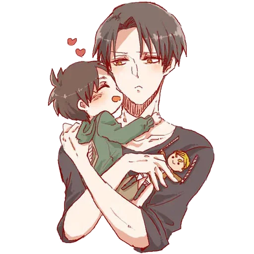 ❤️ Стикер «Eren / Levi» для Telegram