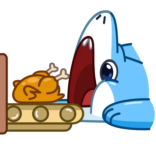 🍽 Эмодзи «Sharkpup» для Telegram