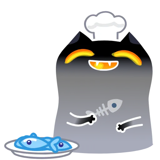 😋 Стикер «Shadow Kitty» для Telegram