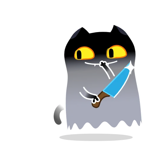 🔪 Стикер «Shadow Kitty» для Telegram