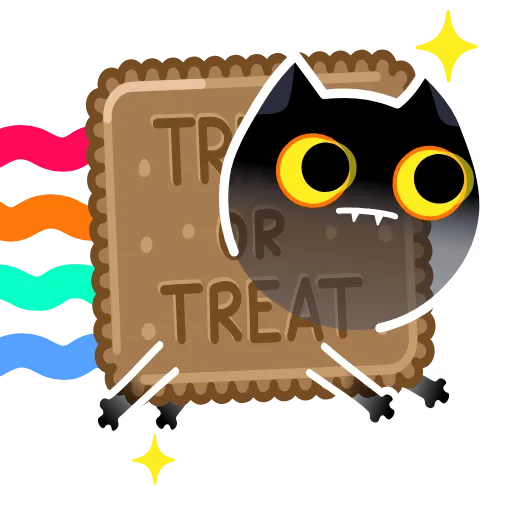 🌈 Стикер «Shadow Kitty» для Telegram