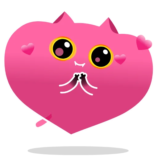 ❤️ Стикер «Shadow Kitty» для Telegram
