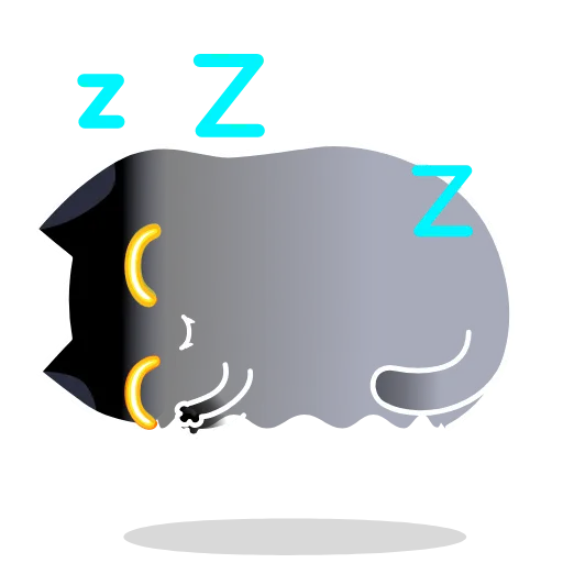 😴 Стикер «Shadow Kitty» для Telegram