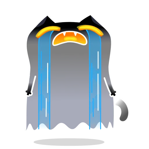 😭 Стикер «Shadow Kitty» для Telegram