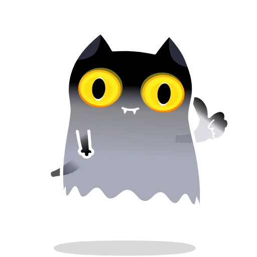 👍 Стикер «Shadow Kitty» для Telegram