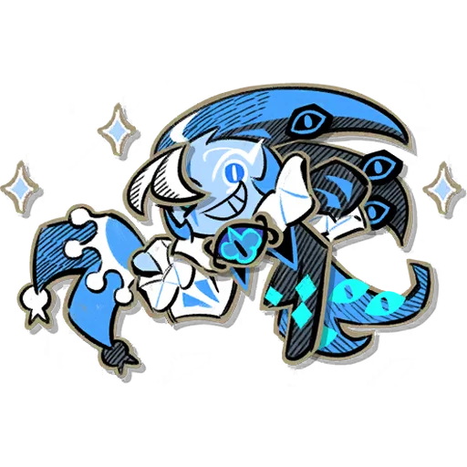 👁️‍🗨️ Стикер «Shadow Milk Cookie» для Telegram