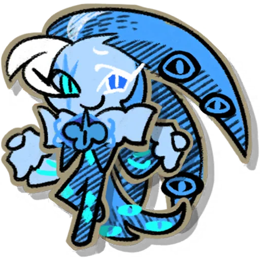 👁️‍🗨️ Стикер «Shadow Milk Cookie» для Telegram