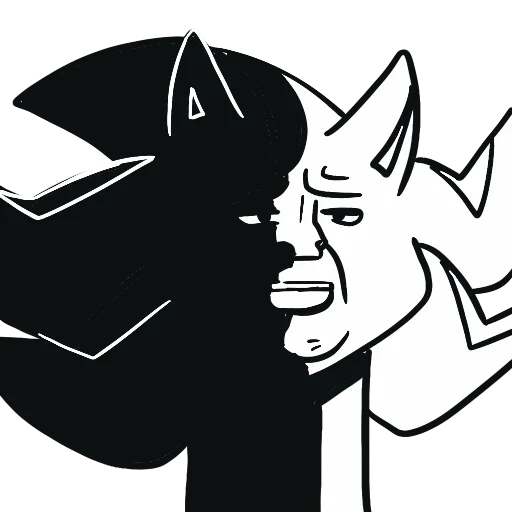 😶 Стикер «Shadow the Hedgehog» для Telegram
