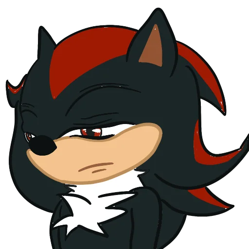 ☹️ Стикер «Shadow the Hedgehog» для Telegram