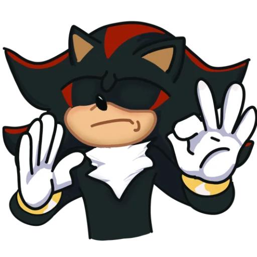 Стикерпак Shadow the Hedgehog для Telegram