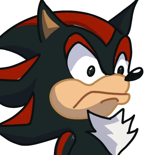 😡 Стикер «Shadow the Hedgehog» для Telegram