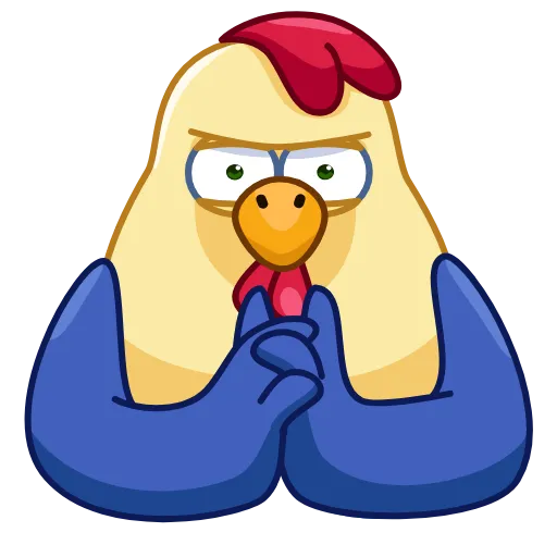 ☹️ Стикер «Shaitan Chick» для Telegram
