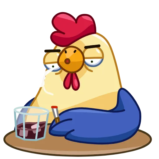 😕 Стикер «Shaitan Chick» для Telegram