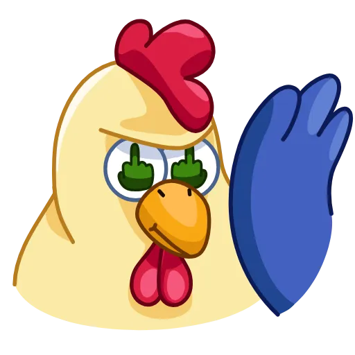 🖕 Стикер «Shaitan Chick» для Telegram