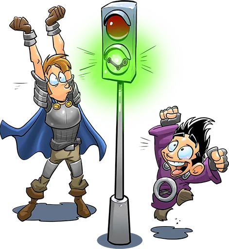 🚦 Стикер «Shakes And Fidget» для Telegram