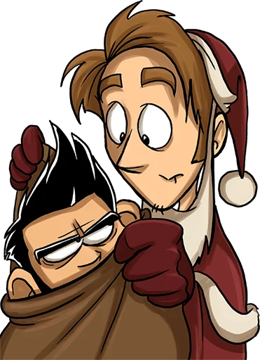 🎅 Стикер «Shakes And Fidget» для Telegram