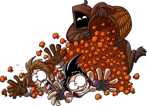 🍄 Стикер «Shakes And Fidget» для Telegram