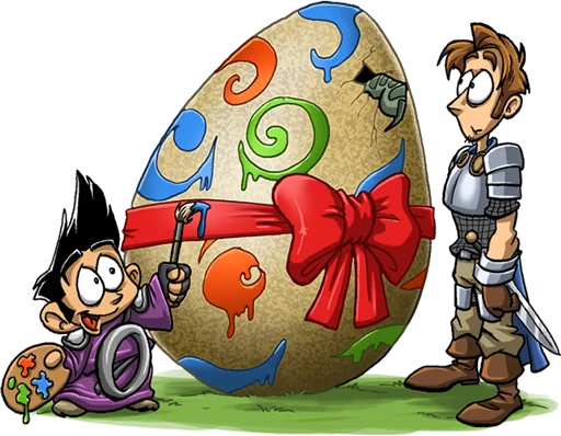 🥚 Стикер «Shakes And Fidget» для Telegram