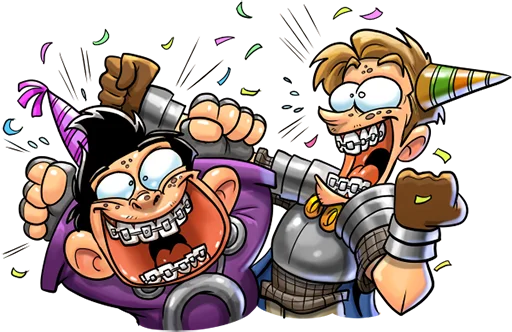 🥳 Стикер «Shakes And Fidget» для Telegram