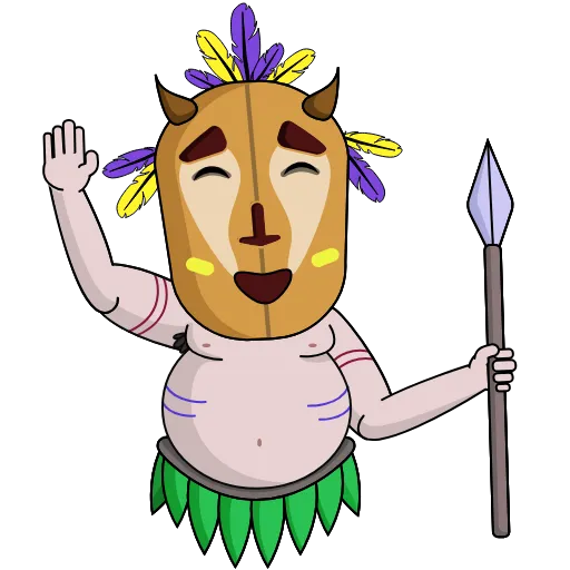 Стикерпак Shaman Bob для Telegram