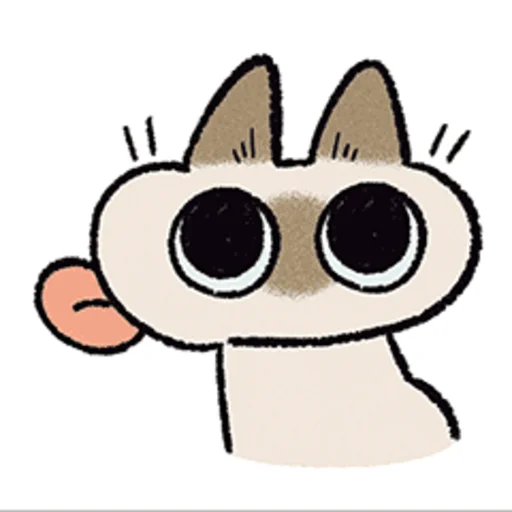 😛 Стикер «シャム猫あずき» для Telegram