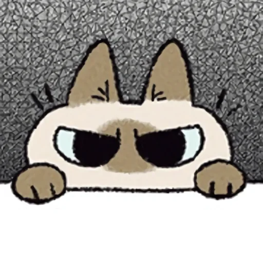 🤨 Стикер «シャム猫あずき» для Telegram