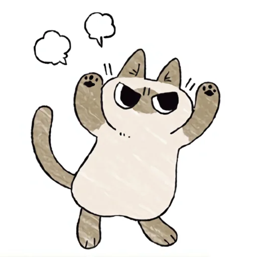 😠 Стикер «シャム猫あずき» для Telegram