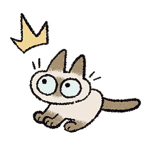 🙀 Стикер «シャム猫あずき» для Telegram