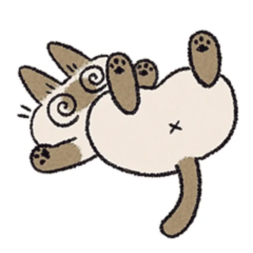 😵‍💫 Стикер «シャム猫あずき» для Telegram