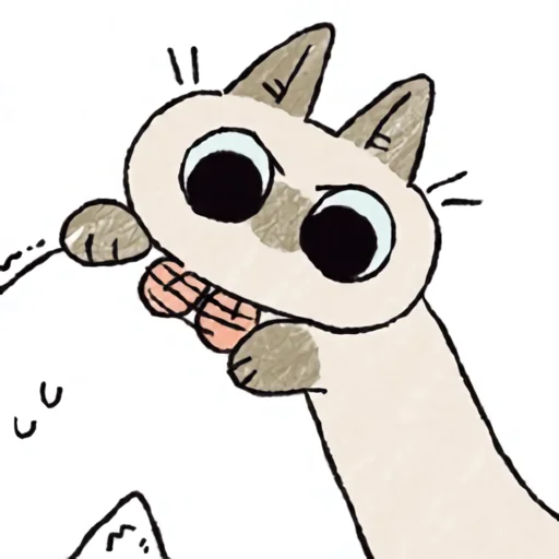 😝 Стикер «シャム猫あずき» для Telegram