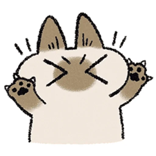 😣 Стикер «シャム猫あずき» для Telegram