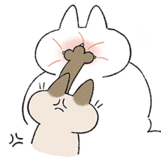 👊 Стикер «シャム猫あずき» для Telegram