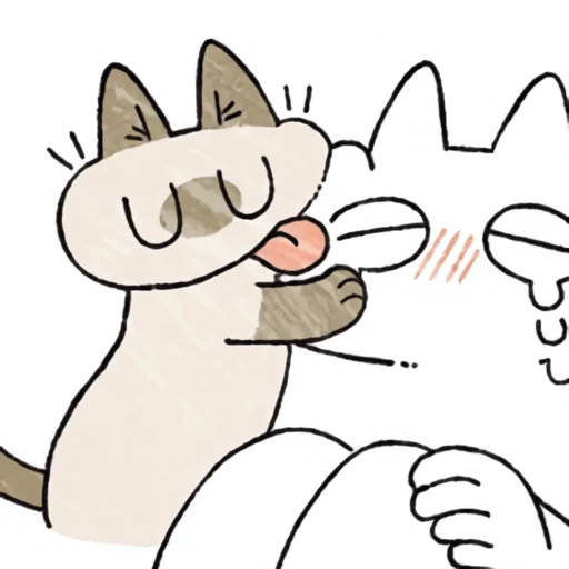 🥰 Стикер «シャム猫あずき» для Telegram