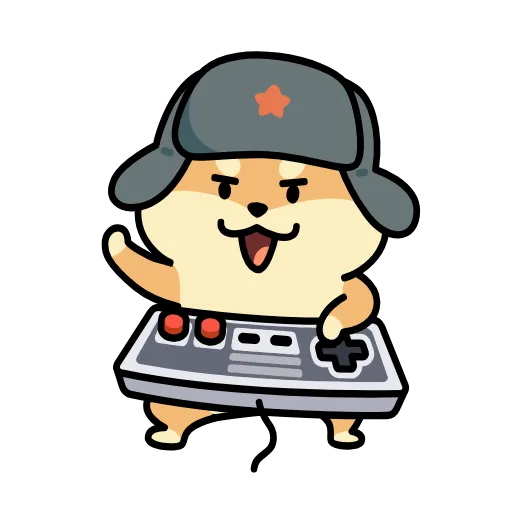 Стикер 25 Dog Wif Shapka
