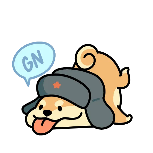 Стикер 8 Dog Wif Shapka