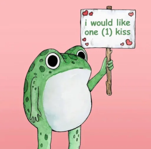 🐸 Стикер «Шапка жабка» для Telegram