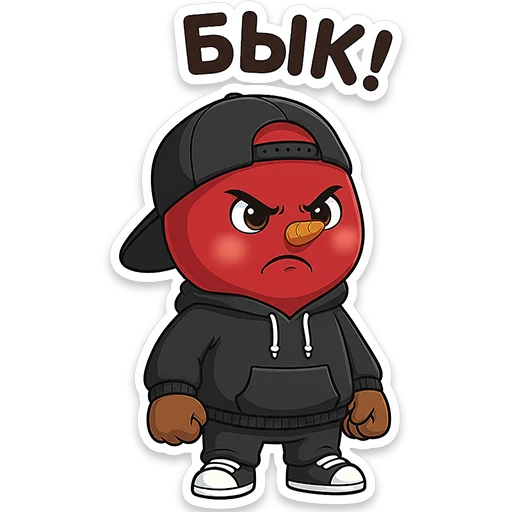 🖕 Стикер «Снеговичок Shapy» для Telegram