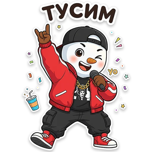 🎉 Стикер «Снеговичок Shapy» для Telegram