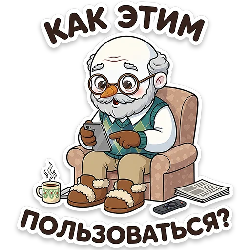 🤷 Стикер «Снеговичок Shapy» для Telegram